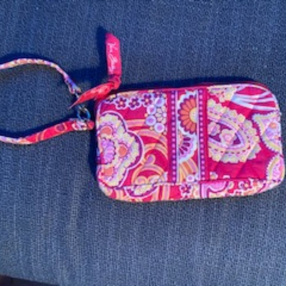 Red Vera Bradley Wristlet